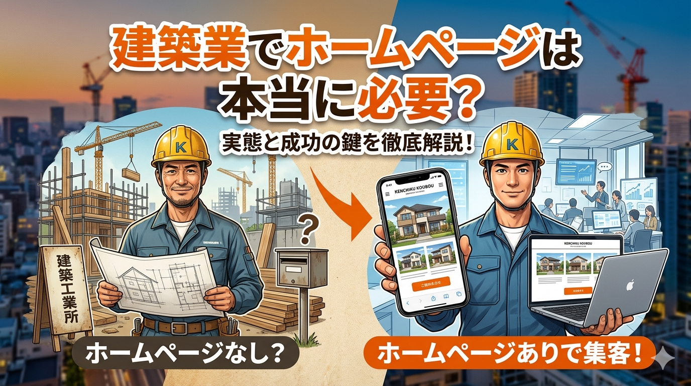 中小の建築業でホームページは本当に必要？