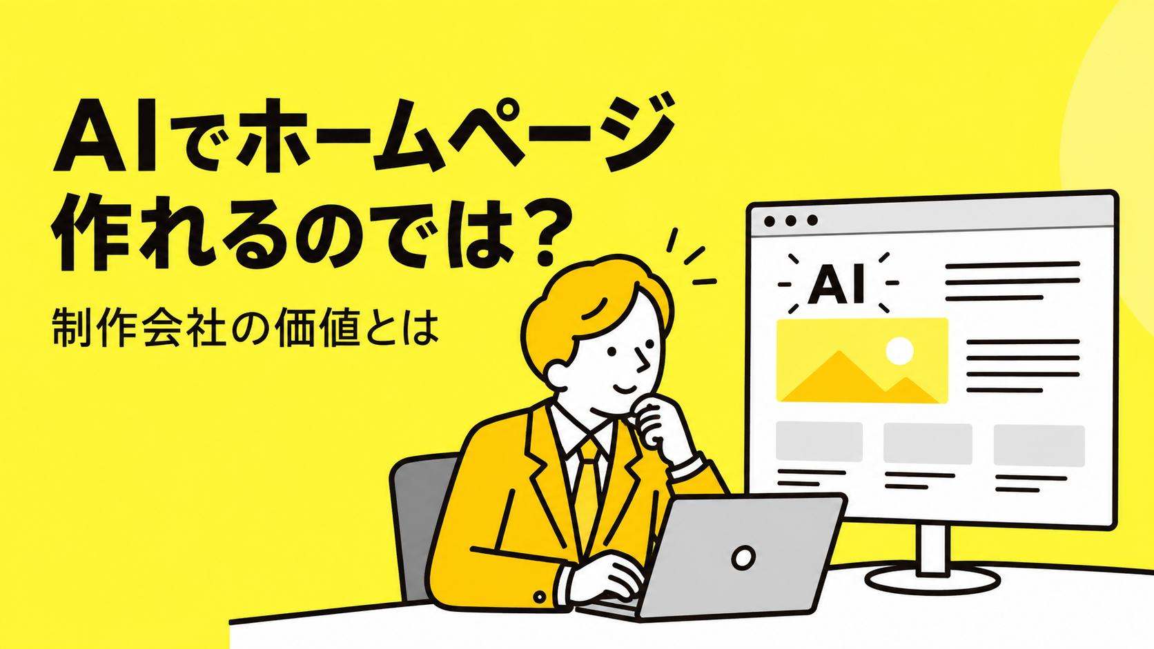 AIでホームページ作れるのでは?制作会社の価値とは